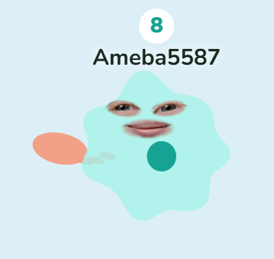 Ameba fagocitando na poça